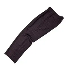 美品 mila schon 2タックスラックス ボルドー系チェック柄