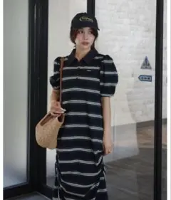 jumelle drost polo one-piece ネイビー　ボーダー