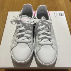 SKECHERS ホワイト/ピンク スニーカー　22.5cm