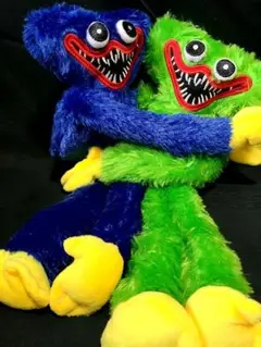 キャラクターぬいぐるみ 緑 青