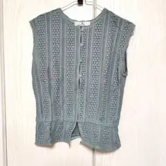URBAN RESEARCH SONNY LABELレース編みノースリーブシャツ