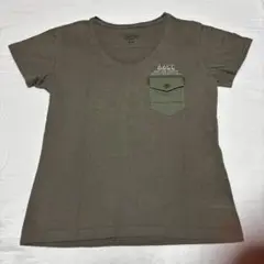 AVIREX レディース Tシャツ Lサイズ 緑色系