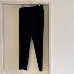 セオリー/黒 スリムフィットパンツ ウエストゴム