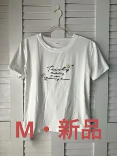 【新品】フラワープリント半袖T / M