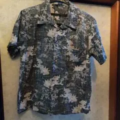 アロハシャツ 和柄 　半袖　М　獅子　桜HAWAIIAN- SURF BRAND