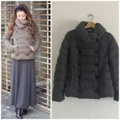 サイズ03☆TATRAS タトラス ダークグレー ショートダウンVERGINA