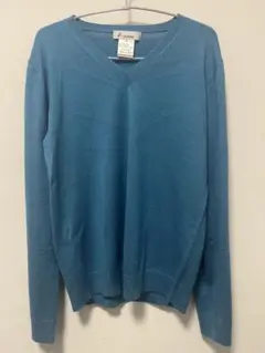 agnes b HOMME 青 Vネックセーター サイズ0