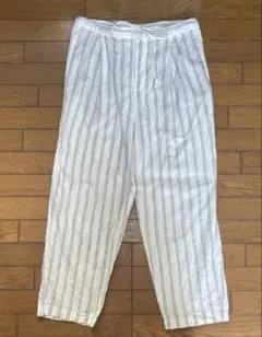 Frank LEDER ストライプ　リネンパンツ