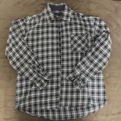 ビッグシルエット　チェックオーバーシャツ