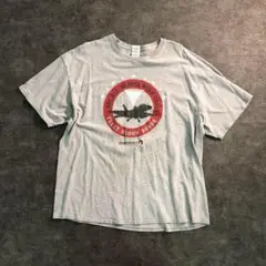 【FRC】アメリカン海軍　プリントTシャツ　グレー　古着used SM38
