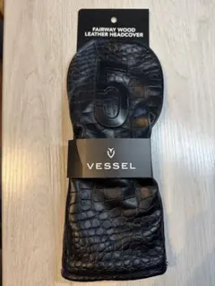 VESSEL ベゼル 本革ヘッドカバー 5W用（FW用, クロコブラック）