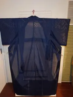 美品　しつけ付き　洗える着物　夏着物　絽
