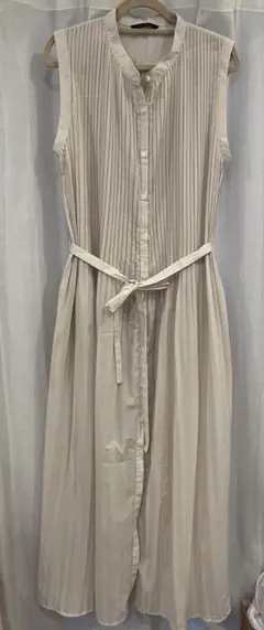 バンヤードストーム　ノースリーブ シャツワンピース　ロングジレ