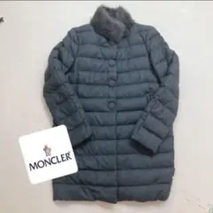 モンクレール ファー レディース 高級 グレー コート ダウン ジャケット
