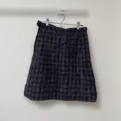 古着　チェック柄ミニスカート