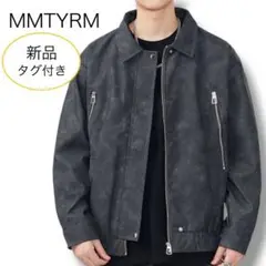 新品タグ付き フェイクレザー ライダース ジャケット 韓国 ブラック系 2XL