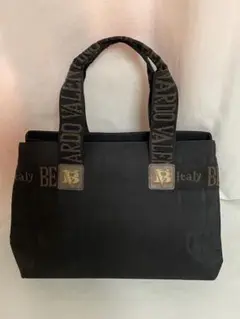 ブラックナイロン トートバッグ