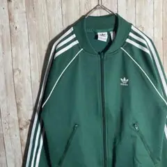 アディダス adidas ジャージ トラックジャケット グリーン トレフォイル