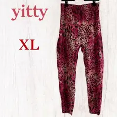 美品♡ yitty 【XL】ヒョウ柄 ピンク レギンス