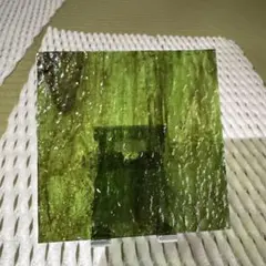 テクスチャーガラス板緑系(10*10cm,厚さ1.4-1.5mm)