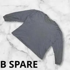 『B SPARE』トレーナー　丸首　長袖　通気性 グレー　レディース