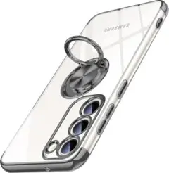 Galaxy S24 用 ケース クリア リング付き Samsung ギャラクシ