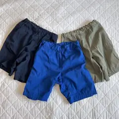 無印良品　ハーフパンツ　乾きやすいハーフパンツ120㎝　3点セット　まとめ売り