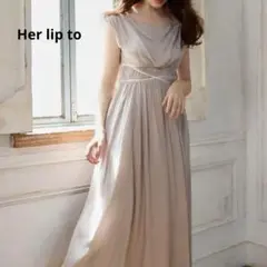 美品♡herlipto Valletta Long Dress 2023SS S 2025年最新】valletta long dressの人気アイテム - メルカリ