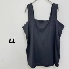 しまむら ひな×たいよう タンクトップ【LL】大きいサイズ ブラック