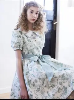 Q-pot. Dress ♡ パフスリーブドレス