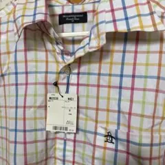 Munsingwear MG3538 半袖シャツ チェック柄　Mサイズ
