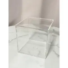 30日セービング等に透明アクリルケース クリアボックス 10×10cm
