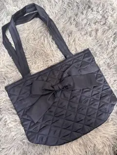 新品 NaRaYa リボンバッグ ネイビー