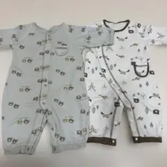 ロンパース　くま　60-70cm 冬用　裏起毛