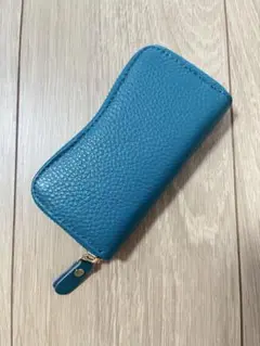 新品　キーケース　レザー　ブルー
