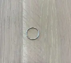 K10ホワイトゴールドリング 約1mm 5号