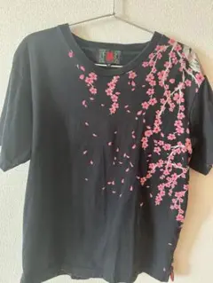 エヴァンゲリヲンＸ錦コラボ 半袖Ｔシャツ　綾波レイＸ夜桜刺繍