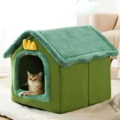 冬用 猫 犬 Sペットベッド ドーム型 猫小屋 犬小屋 クッション ペットマット