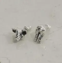 【美品】e.m. ブタピアス sv925 限定色ピンクシルバー