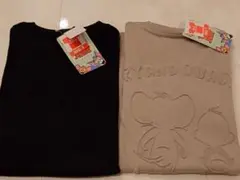 【新品未使用タグ付】チップとデールTシャツ２着セット　ブラック＆ブラウンMサイズ