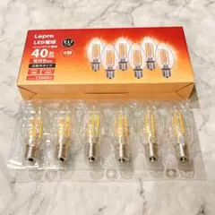 ⭐️ 【E17】Lepro LED電球 E17 シャンデリア電球 6個パック