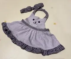 アナスイミニ　エプロン　ネコ