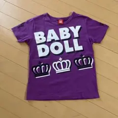 BABYDOLL 紫色 Tシャツ クラウンデザイン