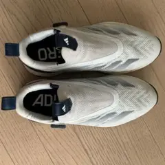 ADIZERO スパイクシューズ ホワイト/ネイビー