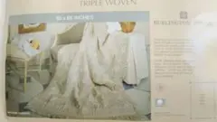 ブランケット・綿100％・173㎝×127㎝：アメリカ製