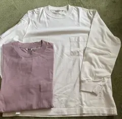 UNIQLO U 長袖カットソー 2枚セット XL L