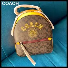 【新品♪COACH】ジョーディン バックパック キャンバス ウィズ ヴァーシティ