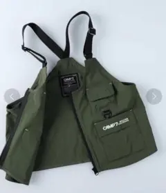 大特価 美品 キャップセブン 150 アウトドアベスト オシャレ重ね着 カーキ