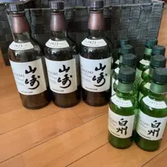サントリー 山崎 700ml3本白州180ml8本空き瓶セット