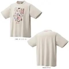 YONEX プリントデザイン Tシャツ オートミール